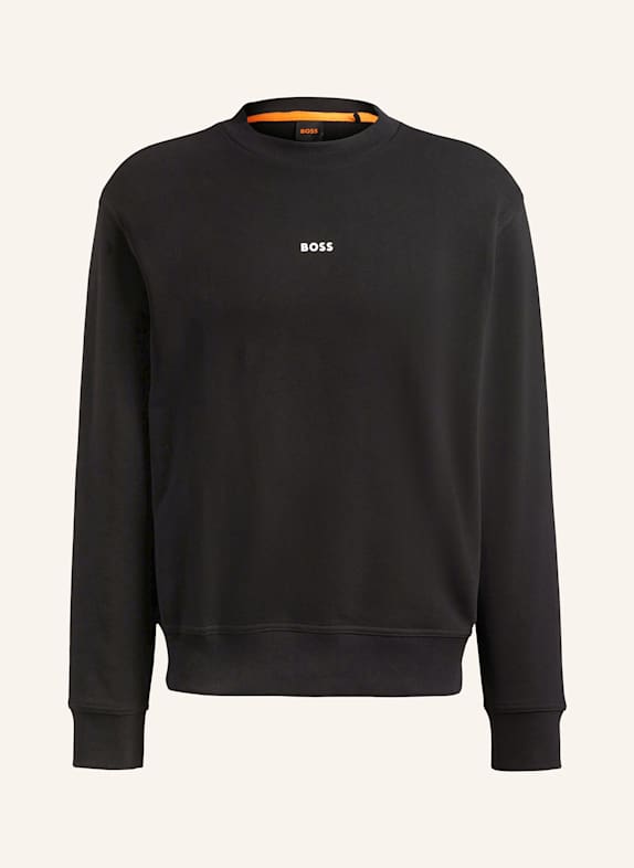 BOSS Sweatshirt WESMALLCREW SCHWARZ