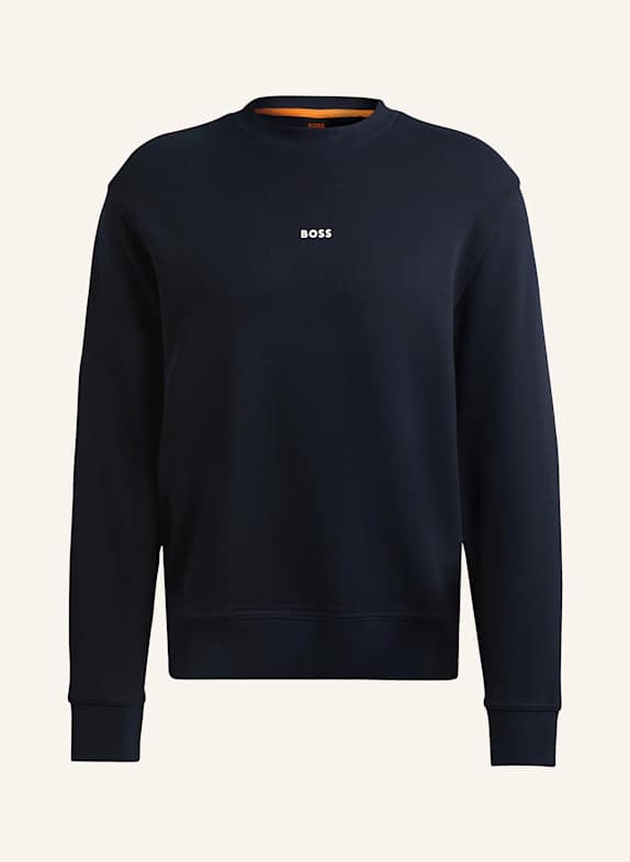 BOSS Sweatshirt WESMALLCREW DUNKELBLAU