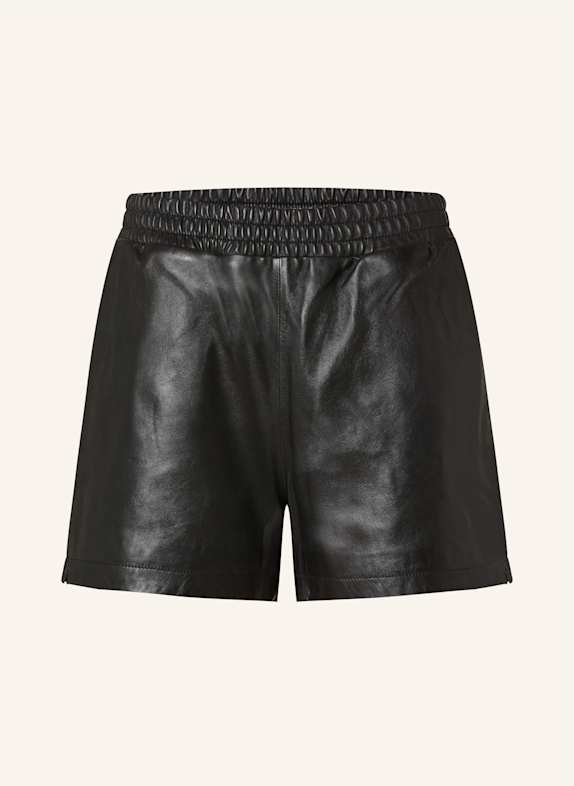 MRS & HUGS Leather shorts BLACK