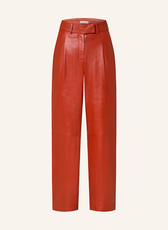 MRS & HUGS Leather trousers RED