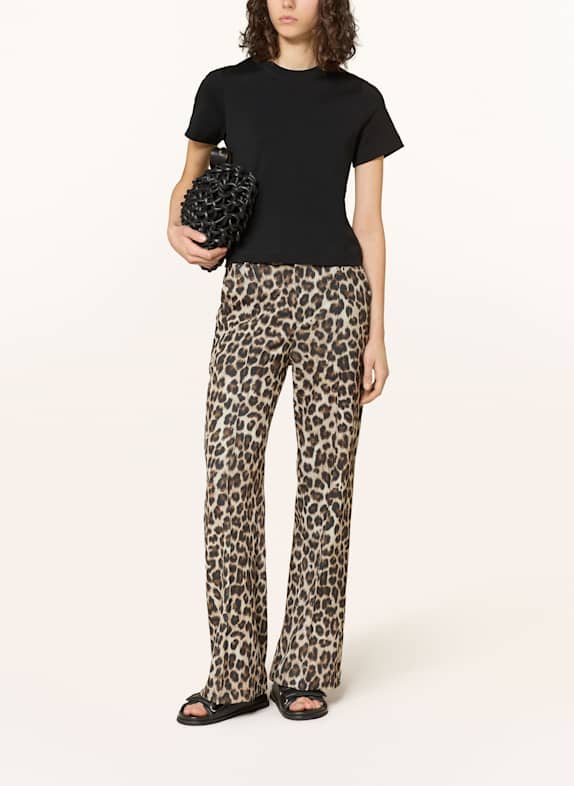 MRS & HUGS marlene broek BRUIN / CRÈME / MARRON FONCÉ