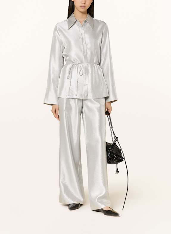 MRS & HUGS overhemdblouse ZILVER