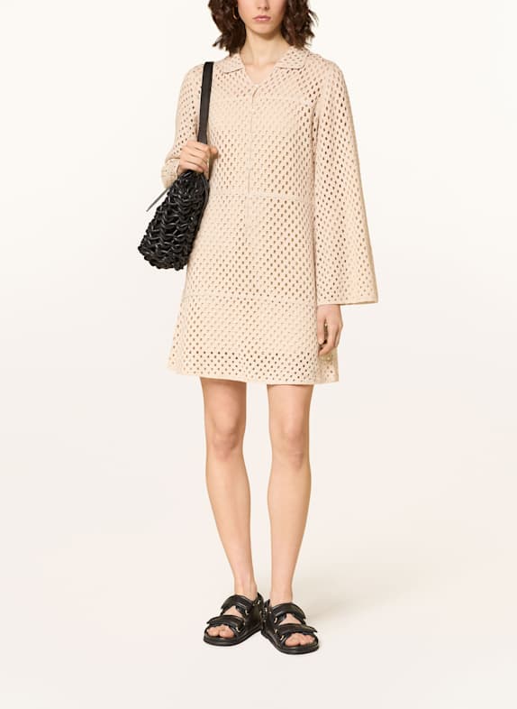 MRS & HUGS Häkelkleid BEIGE