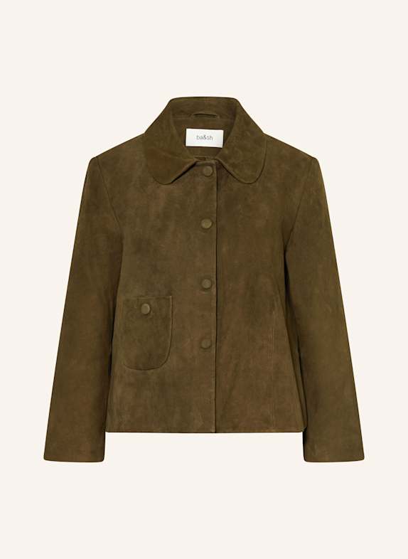 ba&sh Lederjacke MILAS KHAKI