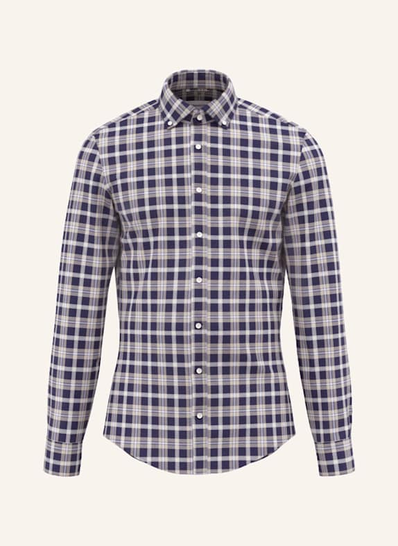 seidensticker Philosophy Di Lorenzo Serafini ruched-detail shirt dress DARK BLUE/ BROWN