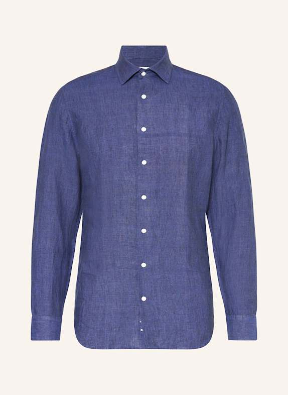 seidensticker Leinenhemd Slim Fit DUNKELBLAU