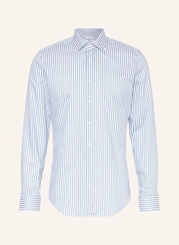 seidensticker Hemd Slim Fit WEISS/ PETROL
