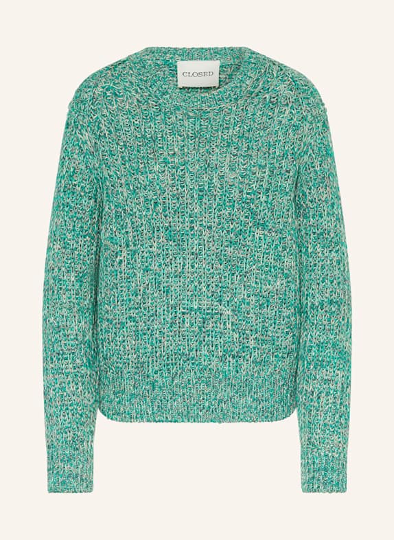 CLOSED Pullover GRÜN/ WEISS/ GRAU