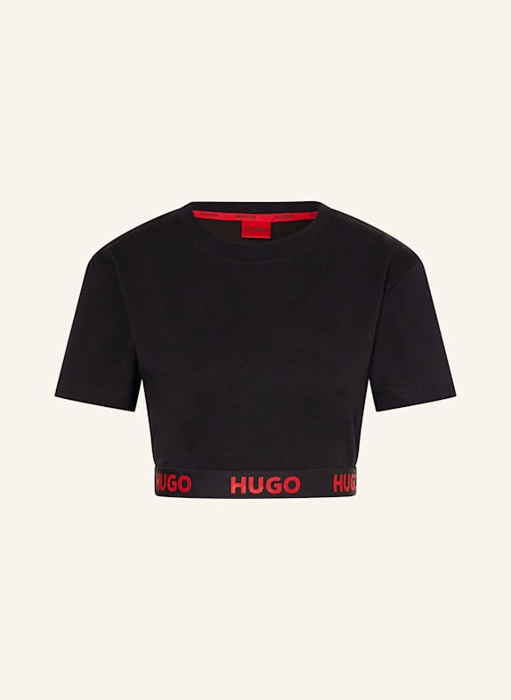 HUGO T-shirt lounge SPORTY NOIR / ROUGE
