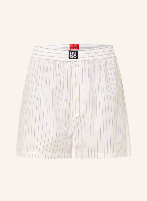 HUGO Szorty od piżamy MAIA BIAŁY/ NIEBIESKI
