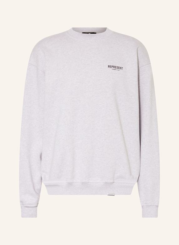 REPRESENT Sweatshirt LIGHT GRAY/ BLACK