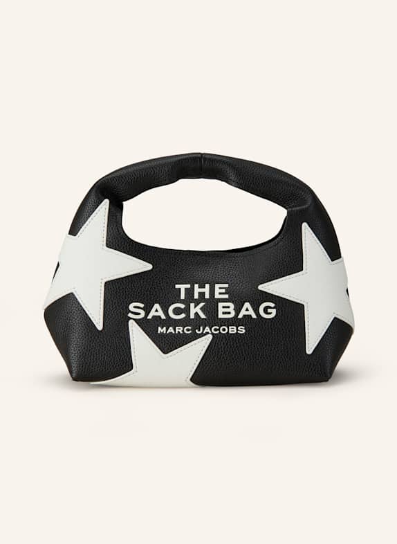 MARC JACOBS Handtasche THE MINI SACK BAG mit Pouch SCHWARZ/ WEISS