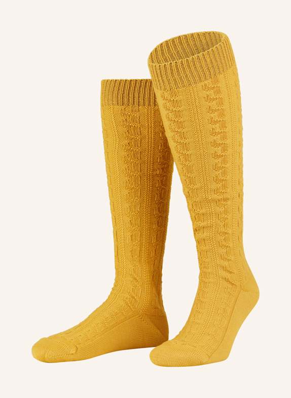 LUSANA Trachten knee high stockings 05 GELB
