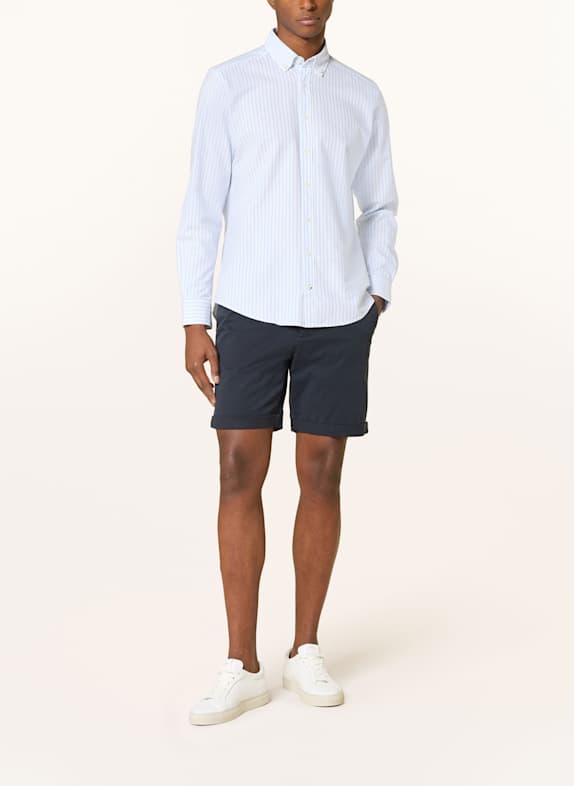 STROKESMAN'S Oxfordskjorte Regular Fit HVID / LYSEBLÅ