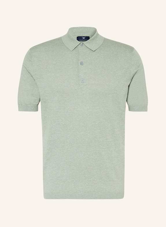 STROKESMAN'S Strick-Poloshirt GRÜN