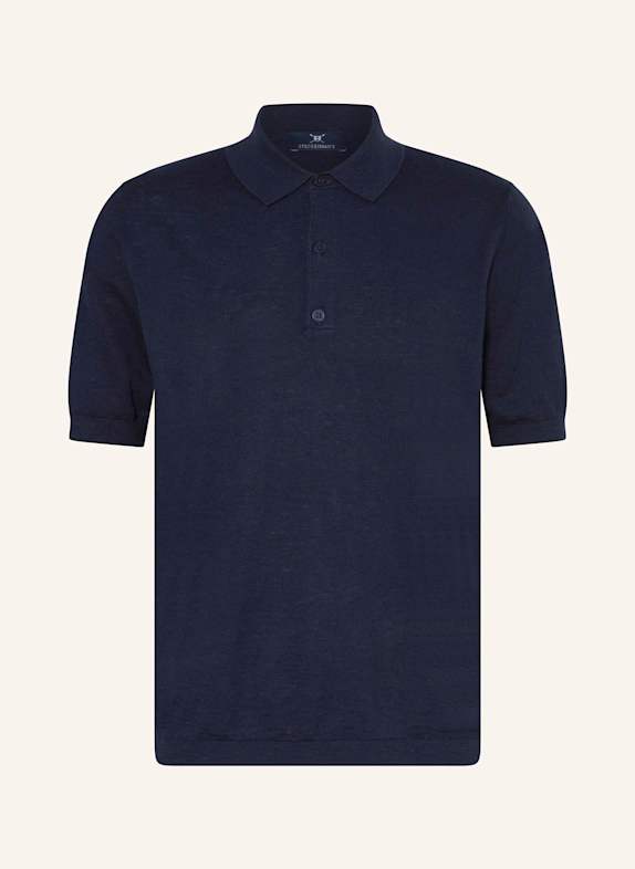 STROKESMAN'S Koszulka polo z dzianiny GRANATOWY