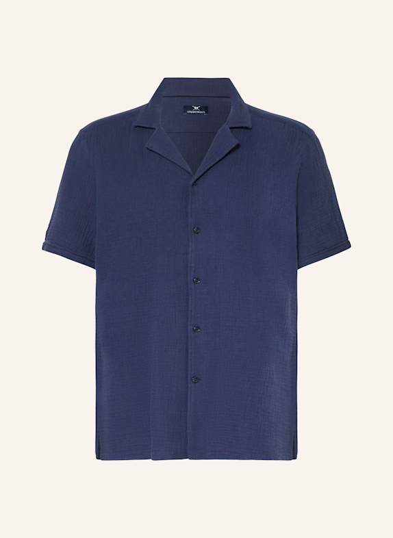 STROKESMAN'S Resorthemd Regular Fit DUNKELBLAU