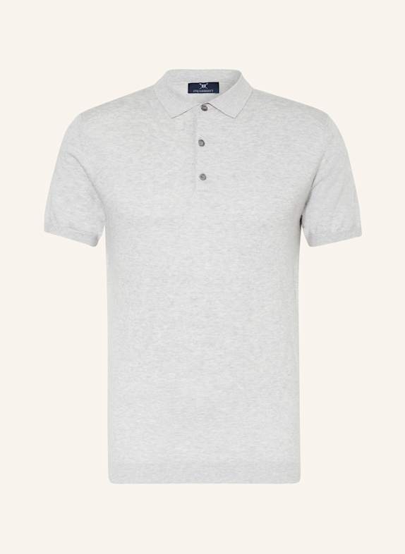 STROKESMAN'S Koszulka polo z dzianiny JASNOCZARY