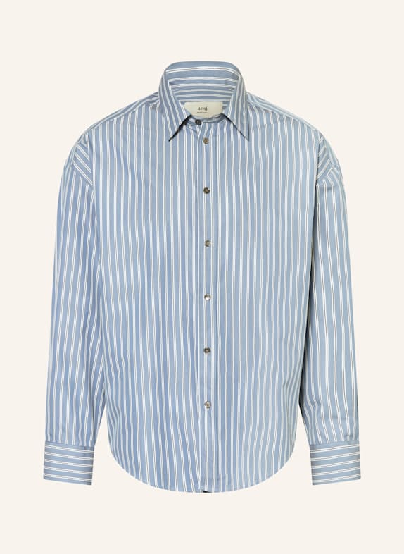 AMI PARIS Hemd Comfort Fit HELLBLAU/ WEISS/ DUNKELBLAU