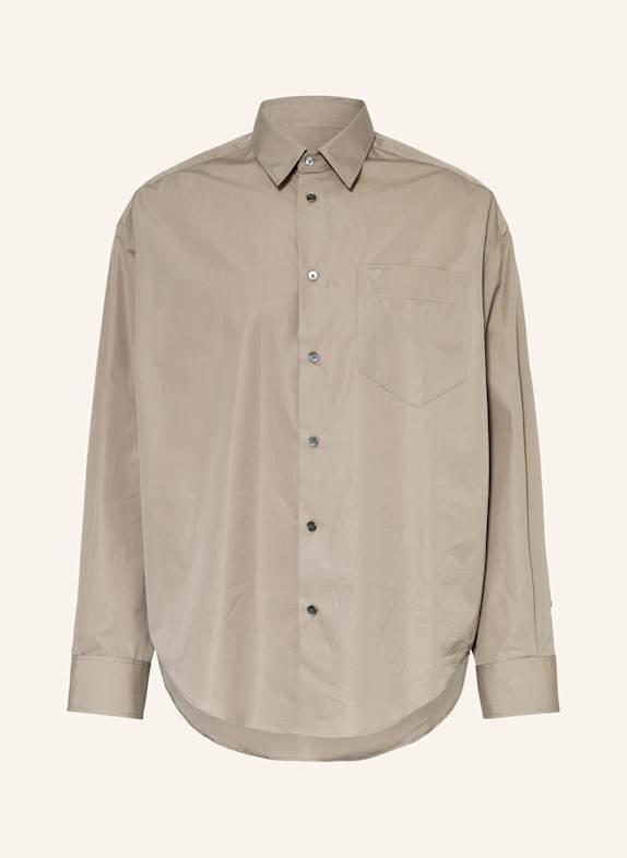 AMI PARIS Hemd Comfort Fit TAUPE
