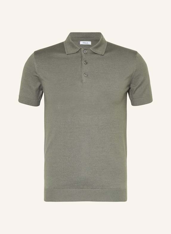 PAUL Knitted polo shirt GREEN
