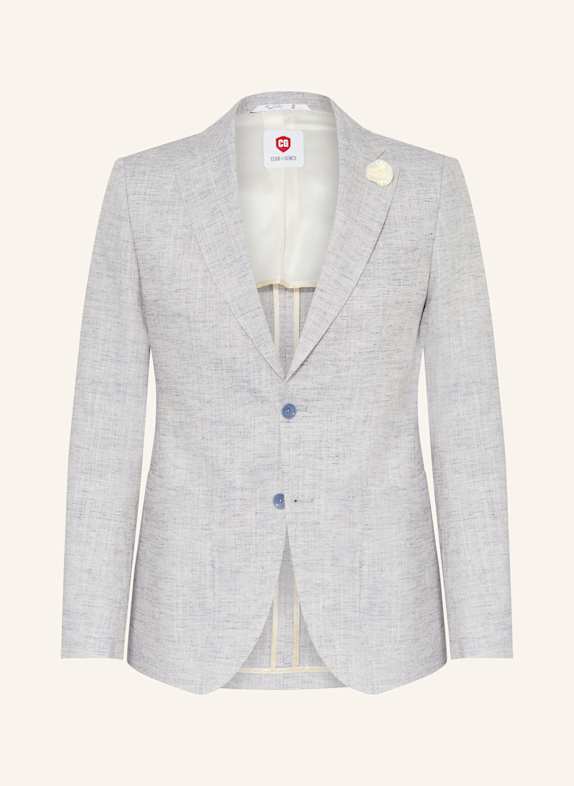 CG - CLUB of GENTS Anzugsakko PETERSON Slim Fit mit Leinen HELLBLAU