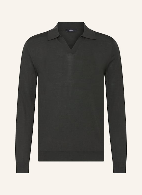 REISS MILBURN merino wool sweater DARK GRAY