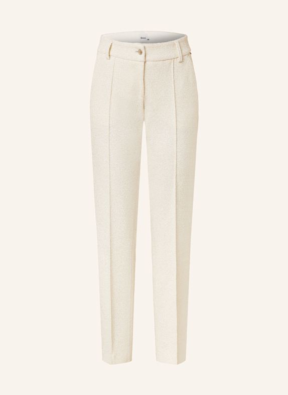 BRAX Bouclé-Hose MARON mit Glitzergarn BEIGE