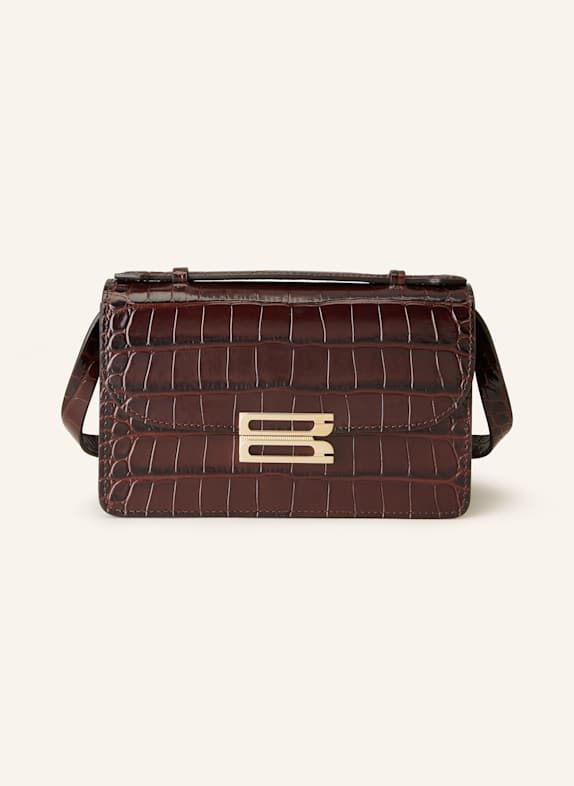 VICTORIA BECKHAM Crossbody bag DORIAN MINI DARK BROWN