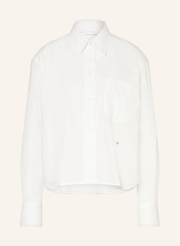VICTORIA BECKHAM Cropped-Hemdbluse WEISS