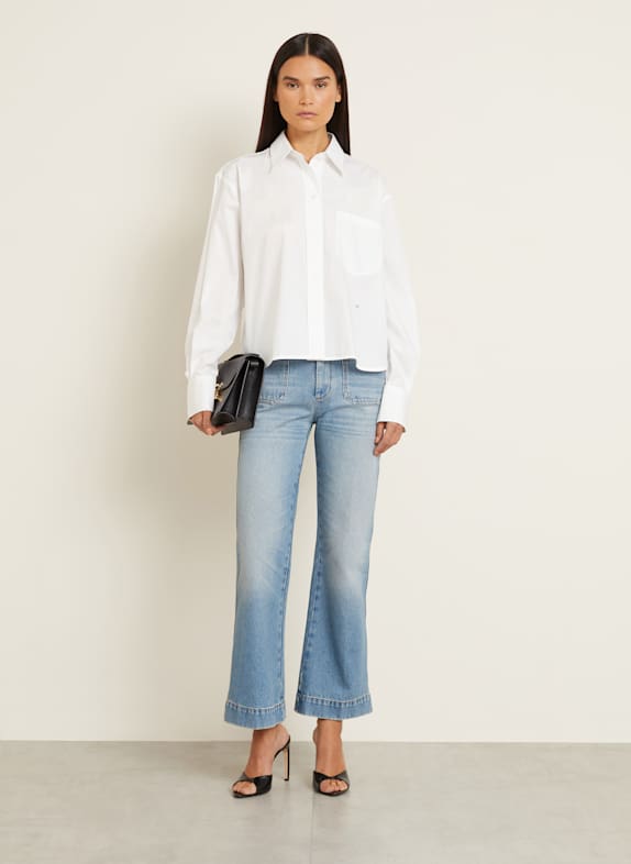VICTORIA BECKHAM Kort overhemd WIT
