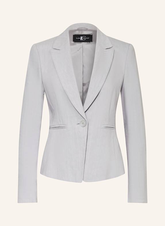 LUISA CERANO Blazer with linen BLUE GRAY