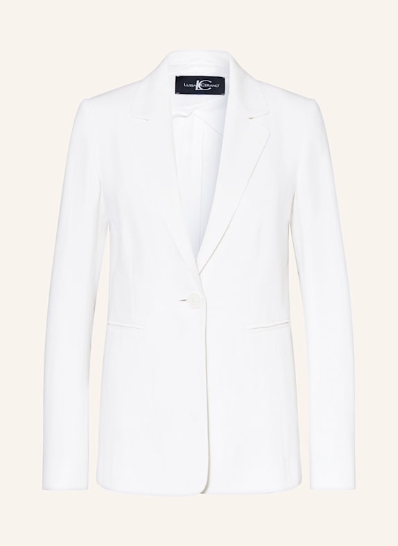 LUISA CERANO Blazer mit Leinen WEISS