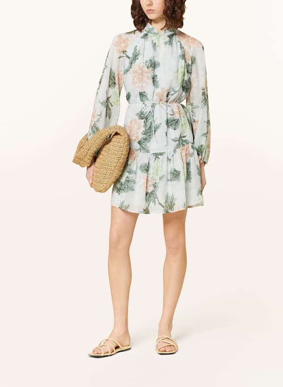 LUISA CERANO Kleid MINT/ ROSÉ/ DUNKELGRÜN