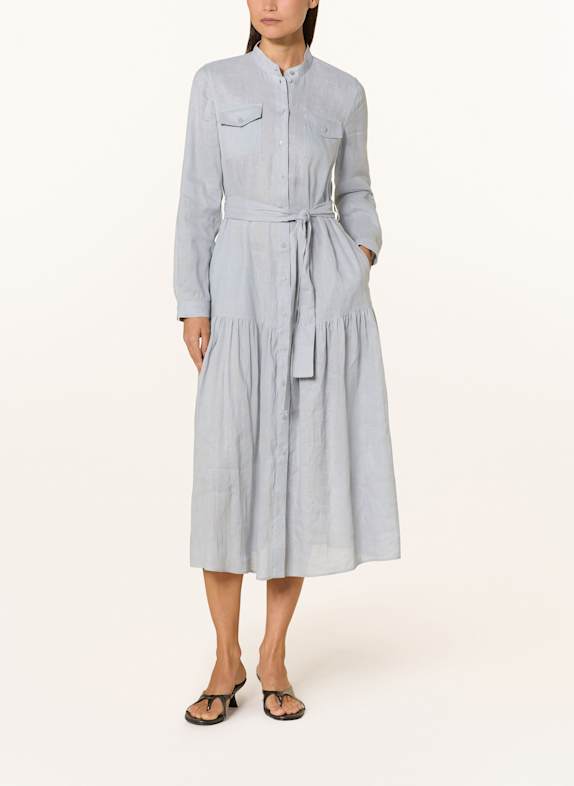 LUISA CERANO Kleid mit Leinen HELLGRAU