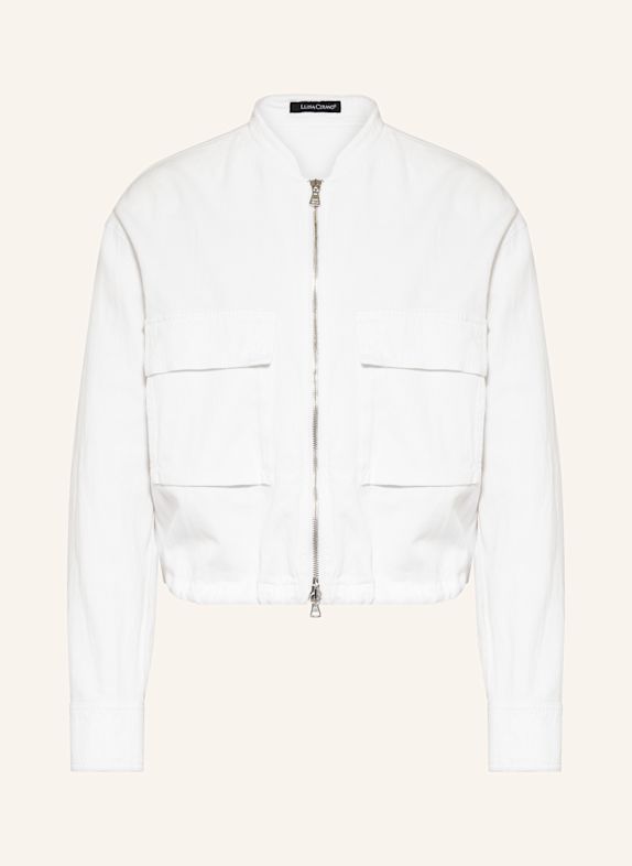 LUISA CERANO Blouson mit Leinen WEISS