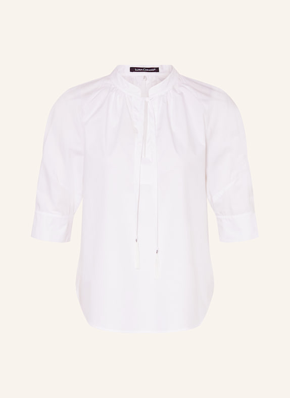 LUISA CERANO Shirt blouse with 3/4 sleeves WHITE