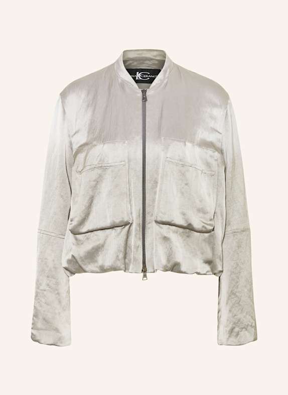 LUISA CERANO Satinblouson GRAU
