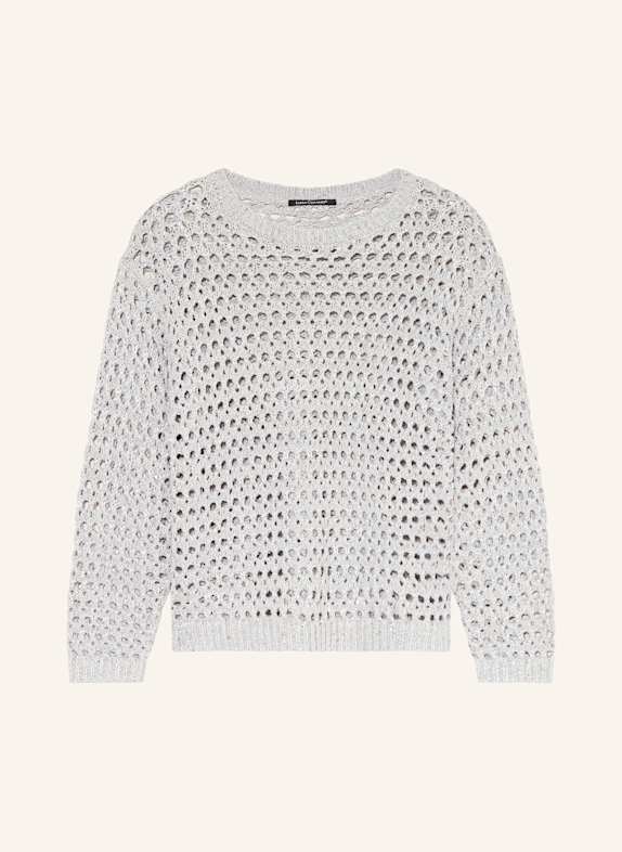LUISA CERANO Pullover mit Pailletten SILBER/ GRAU