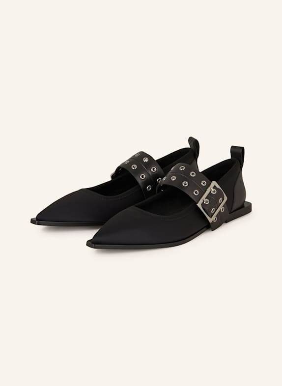 MARC CAIN Mary-Jane-Ballerinas 900 BLACK
