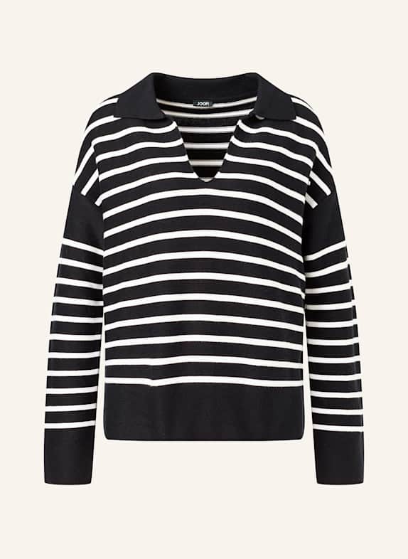 JOOP! Pullover KENDEL WEISS/ DUNKELBRAUN