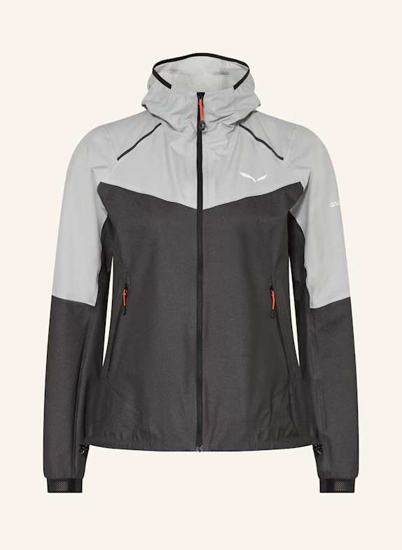 SALEWA Outdoor jacket PEDROC 2.5L POWERTEX LIGHT DARK GRAY/ LIGHT GRAY