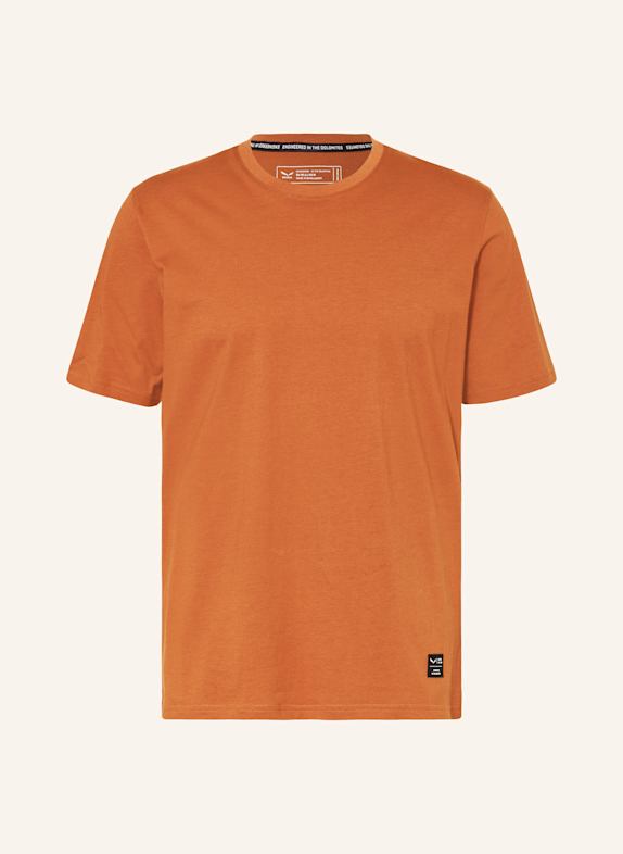 SALEWA T-shirt EAGLE CIEMNOPOMARAŃCZOWY