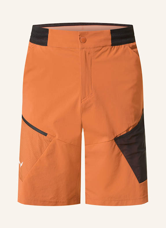 SALEWA Trekkingshorts PEDROC DUNKELORANGE/ SCHWARZ