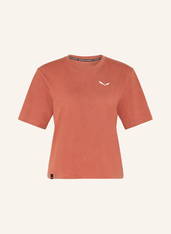 SALEWA T-shirt EAGLE SUNSET DARK ORANGE