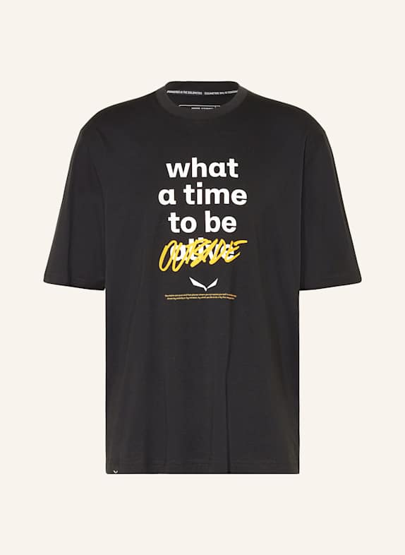 SALEWA T-shirty EAGLE OUTSIDE CZARNY