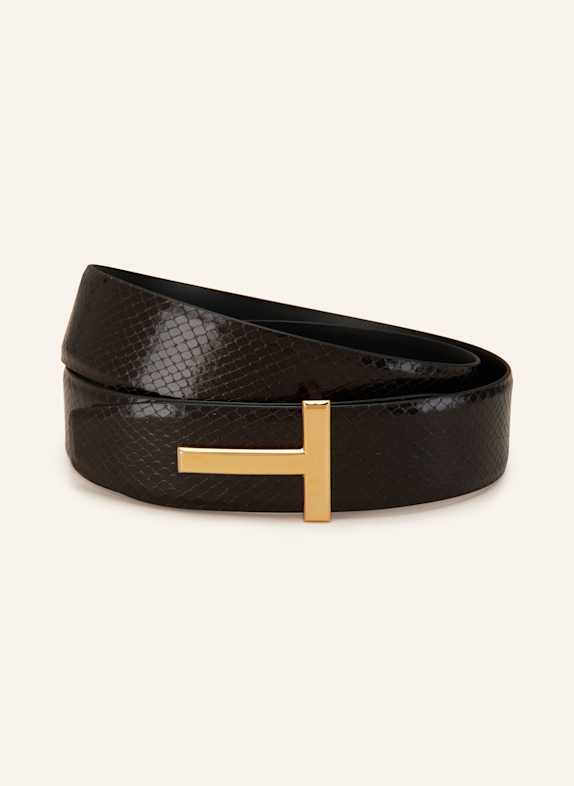 TOM FORD Ledergürtel DUNKELBRAUN