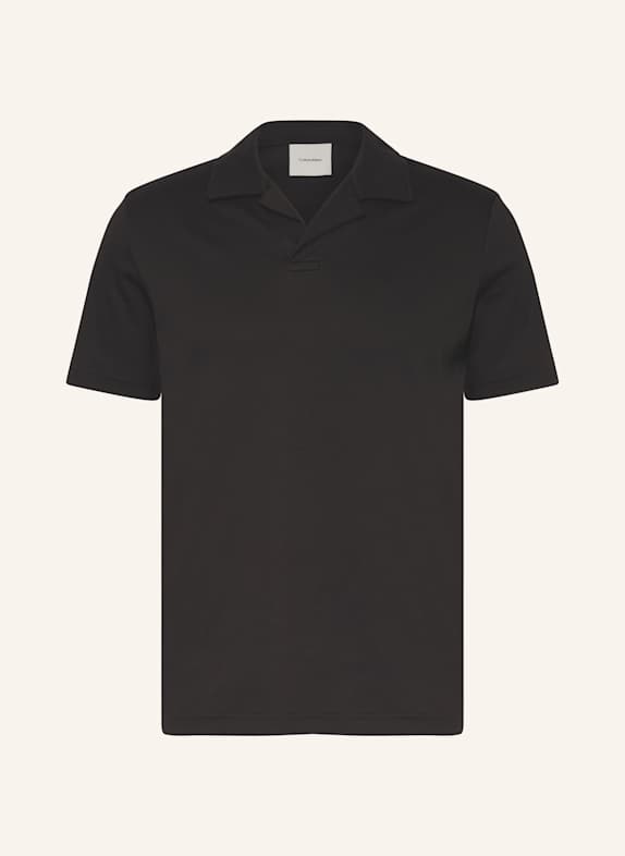 Calvin Klein Jersey-Poloshirt Slim Fit SCHWARZ