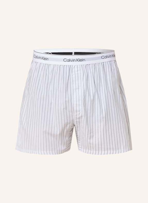 Calvin Klein Schlafshorts WEISS/ GRAU