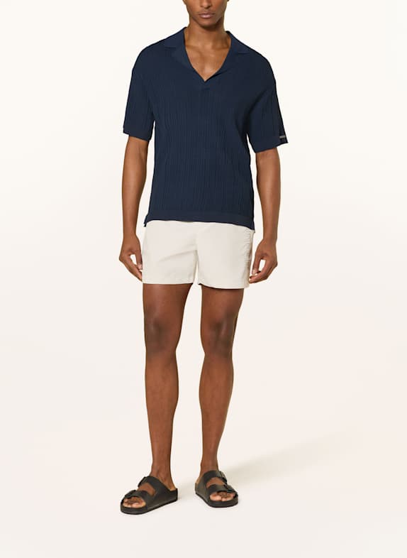 Calvin Klein Gebreid poloshirt DONKERBLAUW
